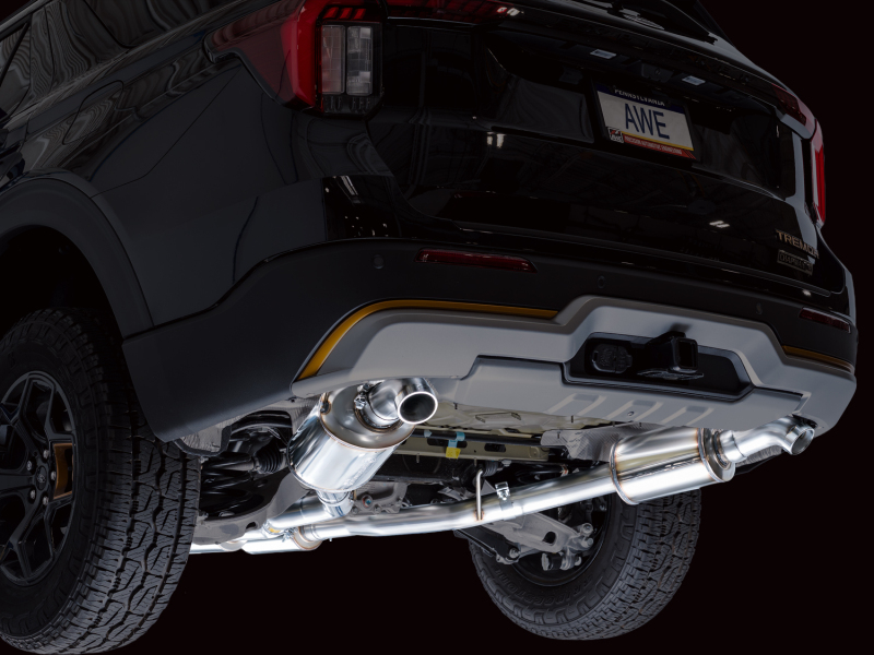 AWE Tuning 2021+ Ford Explorer Tremor 3.0TT 0FG Dual Rear Exit Exhaust w/ Bash Guard - Image 9