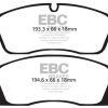 EBC 11+ Dodge Durango 3.6 Greenstuff Front Brake Pads