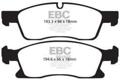 Alternative view of EBC 11+ Dodge Durango 3.6 Yellowstuff Front Brake Pads