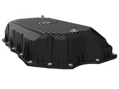 aFe 20-25 GM Diesel V8-6.6L L5P Transmission Pan w/ Machined Fins - Black - Image 6