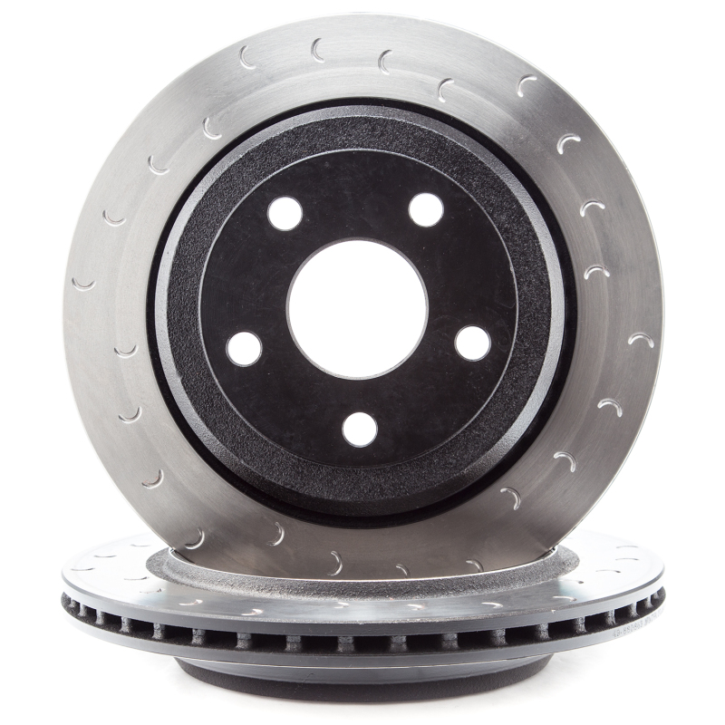 Alcon 2007+ Jeep JK-JL 330x22mm Rotors 4-Piston Calipers Rear Brake Kit (Includes Brake Lines) - Red - Image 3