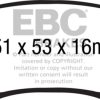 EBC 11+ Fiat 500 1.4 (ATE Calipers) Greenstuff Front Brake Pads