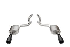 Corsa 2024 Ford Mustang GT Coupe 3in Sport Axle-Back Exhaust - 4.5in Black Carbon Fiber Tips