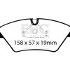 EBC 87-91 BMW M3 2.3 (E30) Redstuff Front Brake Pads