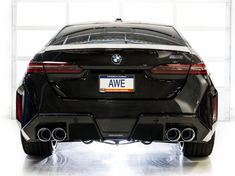 AWE Tuning BMW G90/G99 M5 Touring Edition Cat-Back Exhaust - Chrome Silver Tips - Image 11