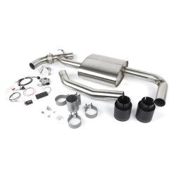 Dinan 17-24 Mini Cooper Clubman/Countryman S (F54/F60) Valved Axleback Exhaust - Black Tips