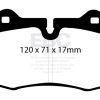 EBC 94-99 BMW M5 3.8 (E34) Redstuff Front Brake Pads