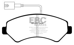 Alternative view of EBC 2014-2016 Ram Trucks Promaster 3.0L TD Yellowstuff Front Brake Pads