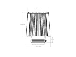 aFe Magnum FORCE Intake Replacement Air Filter w D2 Dura-Dry Media 3-7/8in F x8in B x7in T x8in H - Image 6
