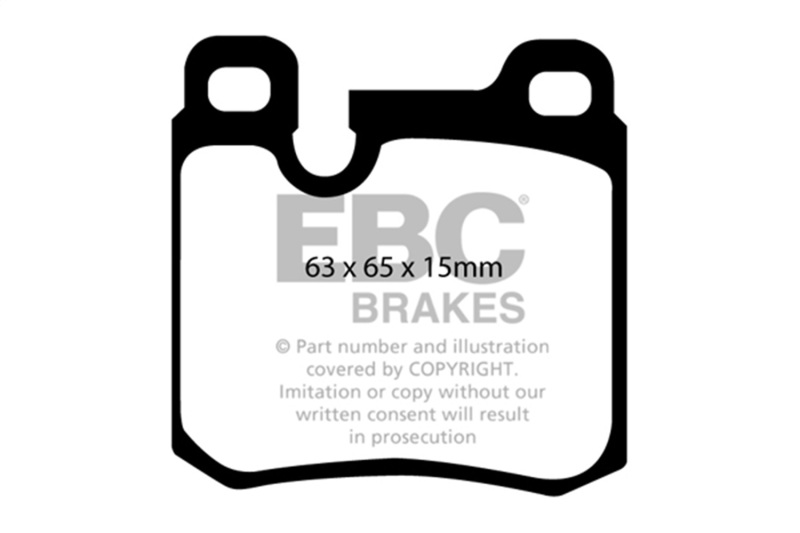 EBC 77-90 Porsche 911 3.3 Turbo Yellowstuff Rear Brake Pads - Image 2