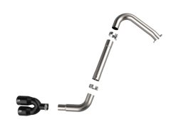 Alternative view of aFe Takeda Axle-Back Exhaust System Hyundai Elantra N Line 21-25 L4-1.6L- Black Tip