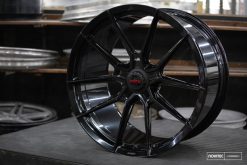 Alternative view of Vossen x Novitec NF10 22x12.5 - 5x114.3 BP - ET46 - Gloss Black Ferrari 812 Superfast/GTS Rear Wheel