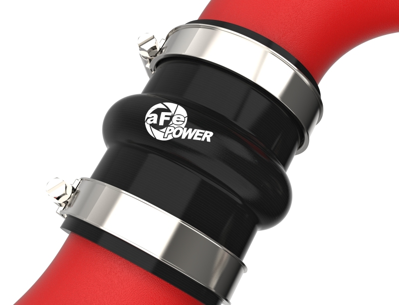 aFe 2024+ Toyota Tacoma BladeRunner 2.5in & 3in Aluminum Hot & Cold Charge Pipe Kit - Red - Image 5