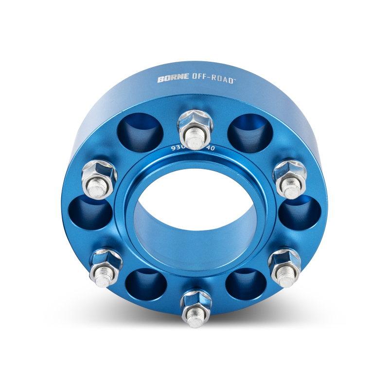 Mishimoto Wheel Spacers - 6x139.7 - 95.1 - 35 - M14 - Blue - Image 2