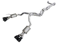 AWE Tuning 2021+ Cadillac Escalade 6.2L 0FG Dual Exit Exhaust System w/ 5in Diamond Blk Tips
