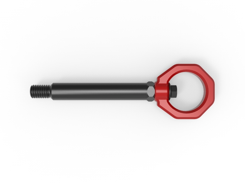 aFe 23-25 BMW M2 (G87) CONTROL Front / Rear Tow Hook - Red - Image 4