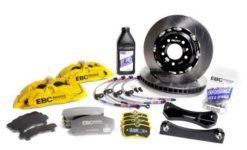 Alternative view of EBC Racing 03-12 Mazda RX-8 Yellow Apollo-4 Calipers 355mm Rotors Front Big Brake Kit