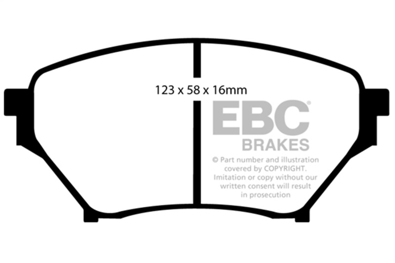 EBC 01-03 Mazda Miata MX5 1.8L Bluestuff Front Brake Pads - Image 4