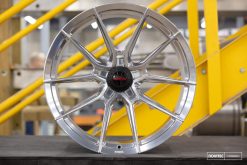 Vossen x Novitec NF10 22x12in - 5x114.3 BP - ET32 - Brushed Gloss Clear Ferrari Roma Rear Wheel