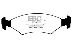 Alternative view of EBC 85-89 Ferrari 328 3.2 Yellowstuff Rear Brake Pads