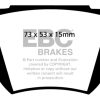 EBC 59-65 Aston Martin DB4 3.7 Convertible Greenstuff Rear Brake Pads