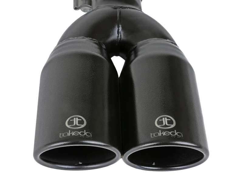 aFe Takeda 304 Stainless Steel Clamp-on Exhaust Tip Black 2-1/2ininlet x 3-1/2in Outlet X 12in L - Image 4