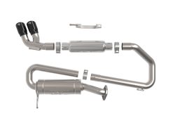 Alternative view of aFe 18-21 Suzuki Jimny Takeda 2-1/4in. 304 SS Cat-Back Exhaust w/ Blk Tip