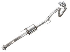 AWE Tuning 21-25 Ford F150 (14th Gen Reg Cab) Cat-Back Exhaust - 4.5in Dual Side Exit Chrome Tips - Image 7