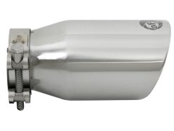 Alternative view of aFe MACH Force-Xp Universal 304 SS Single-Wall Clamp-On Exhaust Tip - Polished