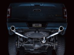 AWE Tuning 2021+ Ford F150 Tremor w/ Bumper Cutouts 0FG Non-Resonated Cat-Back w/ Chrome Silver Tips - Image 14