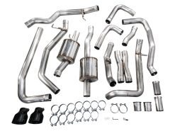 AWE Tuning 2025+ RAM 1500 RHO 3.0 I6 TT 0FG Dual Rear Exit Cat-Back Exhaust - Diamond Black Tips - Image 12