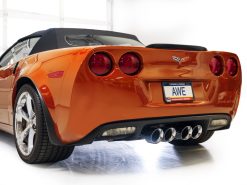 AWE Tuning 05-07 C6 Chevrolet Corvette 6.0L Touring Edition Axle-Back Exhaust w/ Chrome Silver Tips - Image 7