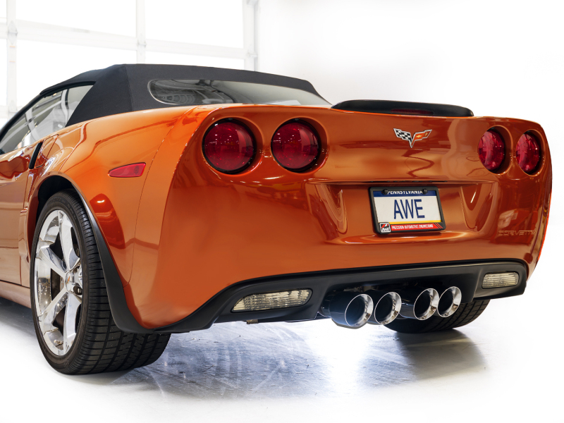 AWE Tuning 05-07 C6 Chevrolet Corvette 6.0L Touring Edition Axle-Back Exhaust w/ Chrome Silver Tips - Image 7