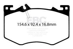 EBC 2020+ Mercedes-Benz A35 AMG 4Matic 2.0T Redstuff Front Brake Pads