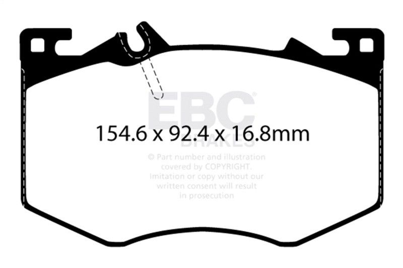 EBC 2020+ Mercedes-Benz A35 AMG 4Matic 2.0T Yellowstuff Front Brake Pads - Image 2