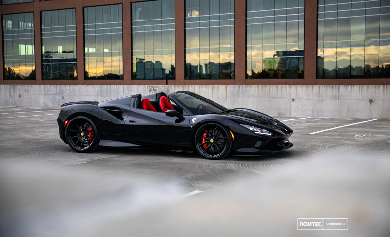 Vossen x Novitec NF10 22x12in - 5x114.3 BP - ET33 - Gloss Black Ferrari 488 / F8 Rear Wheel - Image 5
