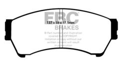 Alternative view of EBC 06-07 Mazda 6 2.3 Yellowstuff Front Brake Pads