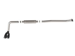 aFe Rebel Series 3in 304 Stainless Middle-Side Exit Exhaust Black Tips Toyota Hilux 15-26 L4-2.4/2.8 - Image 3