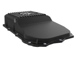 aFe 18-25 Jeep Wrangler JL V6 Transmission Pan - Black w/ Machined Fins - Image 6