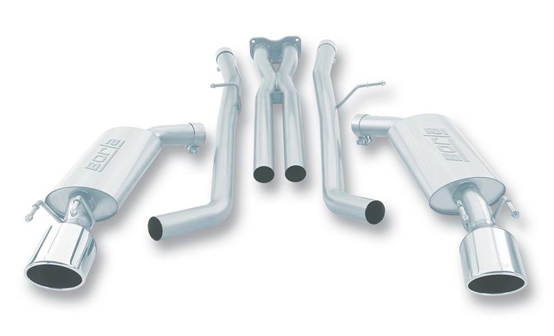 Borla 05-06 Pontiac GTO Coupe 2dr 6.0L 8cyl AT/MT 4spd/6spd RWD SS Catback Exhaust w/ inXin Pipe - Image 3