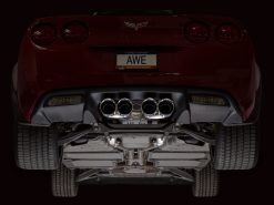 AWE Tuning 05-07 C6 Chevrolet Corvette 6.0L Track Edition Axle-Back Exhaust w/ Chrome Silver Tips - Image 7