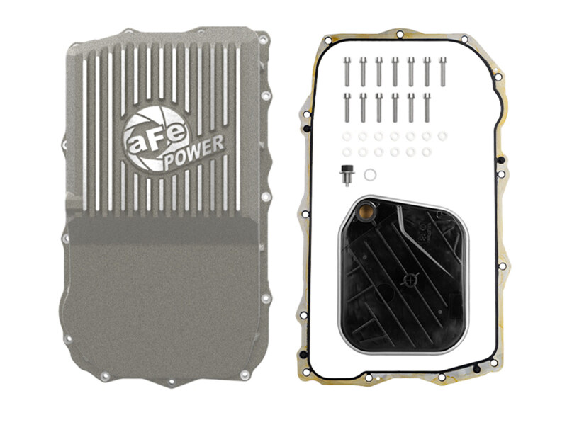 aFe POWER 18-25 Jeep Wrangler (JL) 850RE/8HP70/8HP75 Transmission Pan - Raw w/ Machined Fins - Image 2