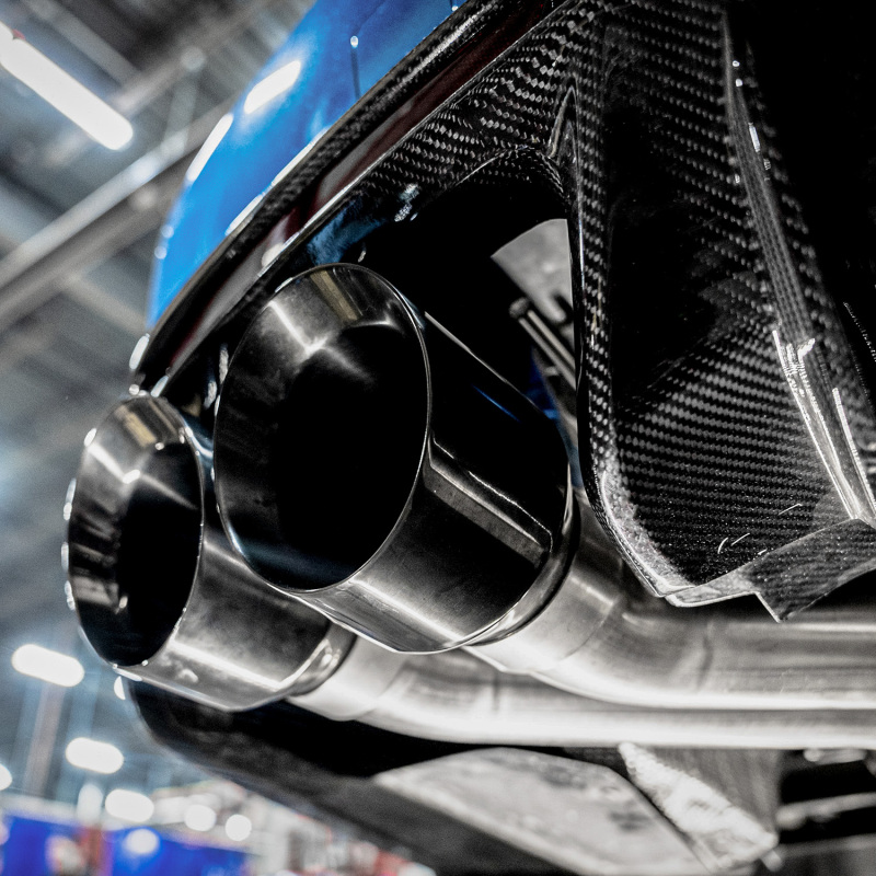 Stainless Works 22-25 Cadillac CT5-V Blackwing Catback Exhaust - Black Chrome Tips - Image 5