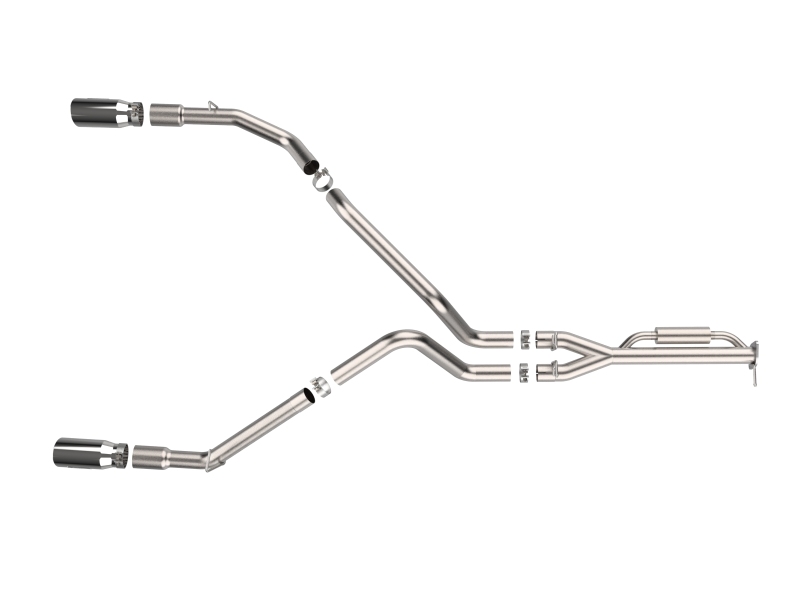 aFe Vulcan Series Cat-Back Exhaust System RAM 1500 2025 V6-3.0L (tt)- Polished Tips - Image 3