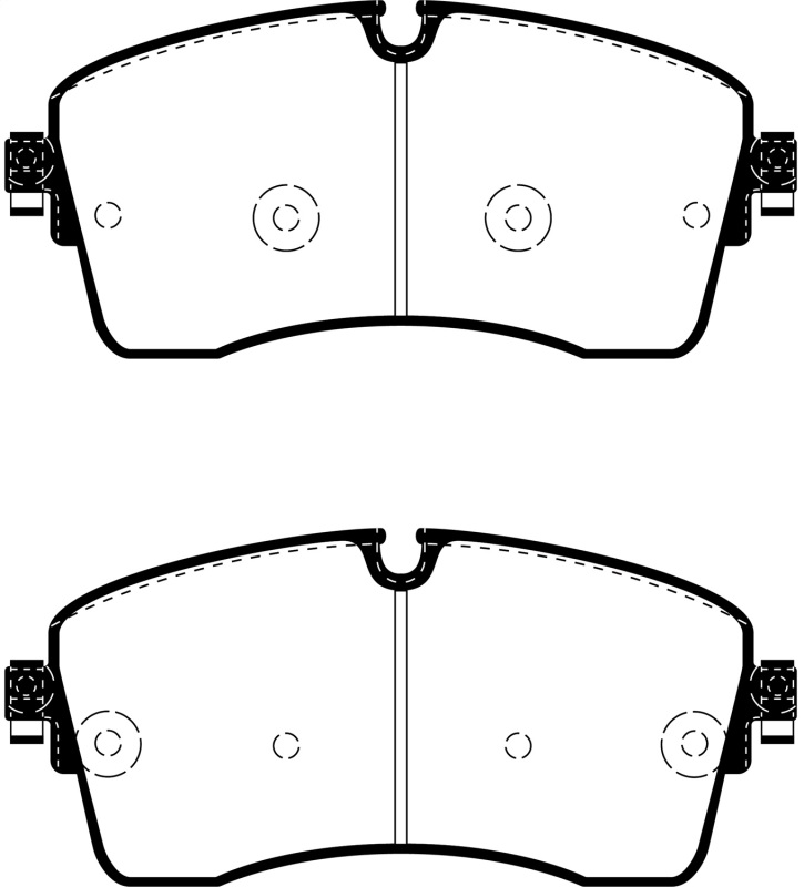 EBC 2018+ Jaguar E-Pace 2.0L Turbo (246) Yellowstuff Front Brake Pads - Image 2