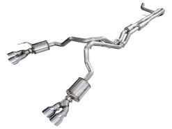 AWE Tuning 2021+ Cadillac Escalade 6.2L 0FG Dual Exit Exhaust System w/ 5in Chrome Silver Tips