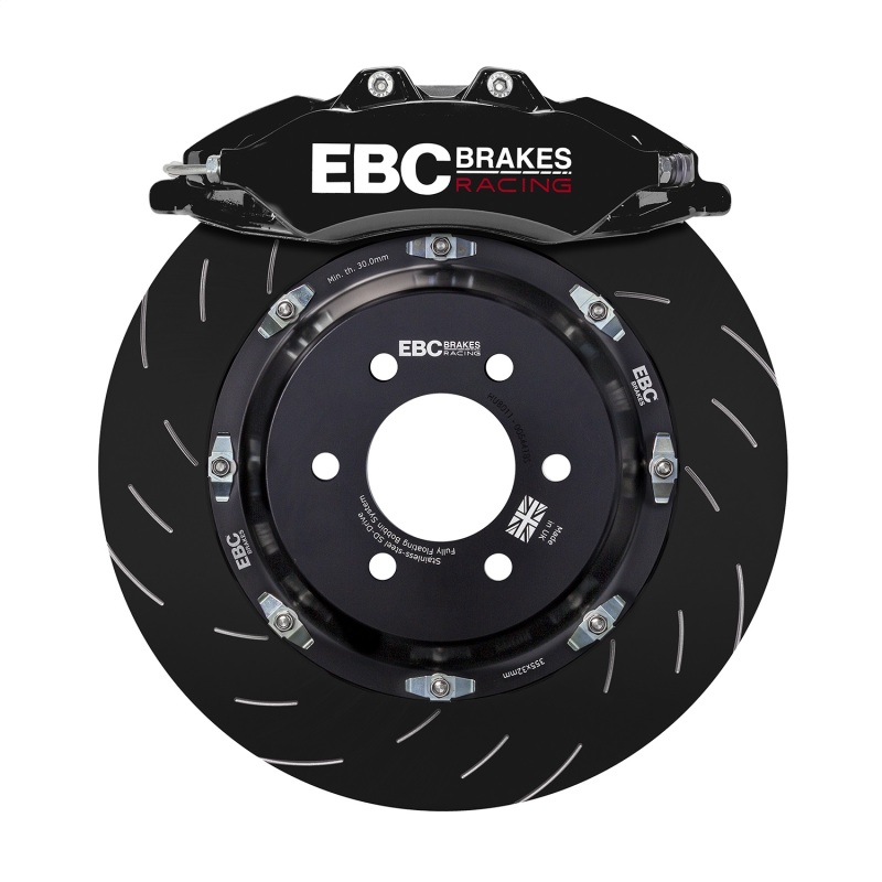 EBC Racing 12-21 BMW M240i F22 3.0T Black Apollo-6 Calipers 355mm Rotors Front Big Brake Kit - Image 5