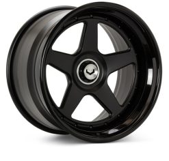 Vossen GEN-01 3pc - 21x13 - Cntr Lock - Satin Blk Cntr / Gloss Blk Out - Lamborghini Aventador Rear
