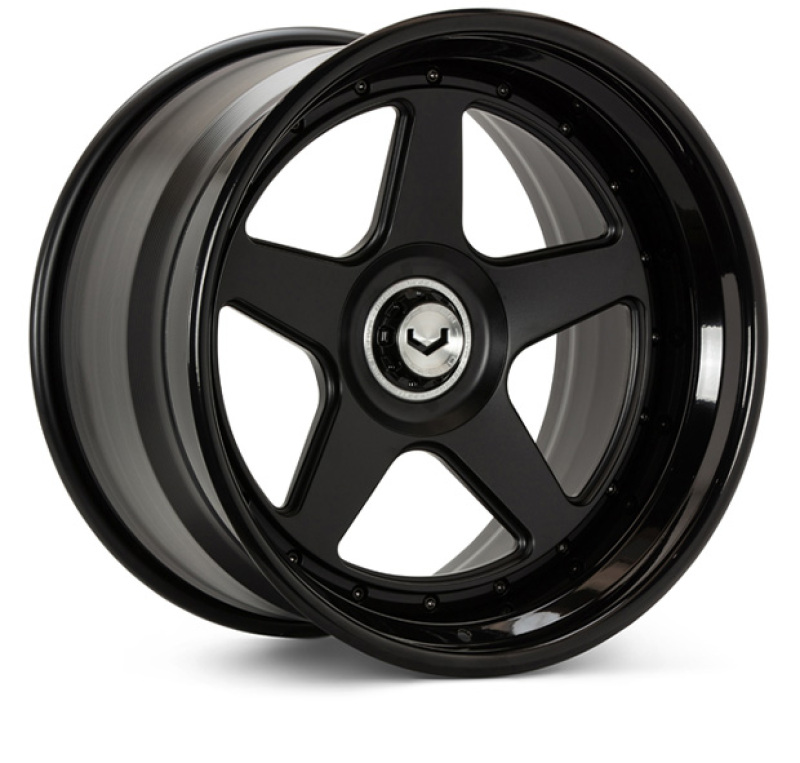 Vossen GEN-01 3pc - 20x9 - Cntr Lock - Satin Blk Cntr / Gloss Blk Out - Lamborghini Aventador Front