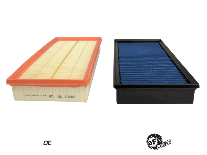 aFe 10-21 Land Rover 5.0L V8 Magnum GLOW OE Replacement Air filter w/ Pro 5R Media - Image 4